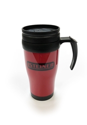 Steiner 15oz. Red Travel Mug w/handle 